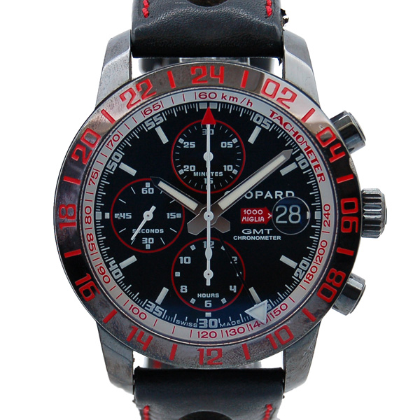 ショパール　CHOPARD　ミッレミリア　GT　ＸＬ　クロノグラフ　スピードブラックＩＩ 　16/8992-3004　革ベルト　USED　中古