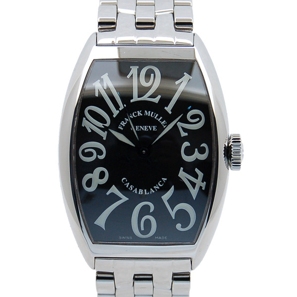 フランクミュラー　FRANCK MULLER　カサブランカ　5850CASA　メンズ　SS　ブラック　USED　中古
