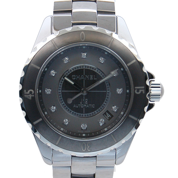 シャネル　CHANEL　J12　クロマティック　H3242　38mm　メンズ　12Pダイヤ　USED　中古