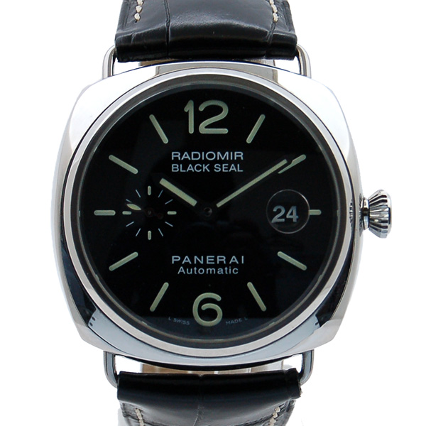 パネライ　PANERAI　ラジオミール　ブラックシール　45mm　PAM00287　自動巻　革ベルト　USED　中古