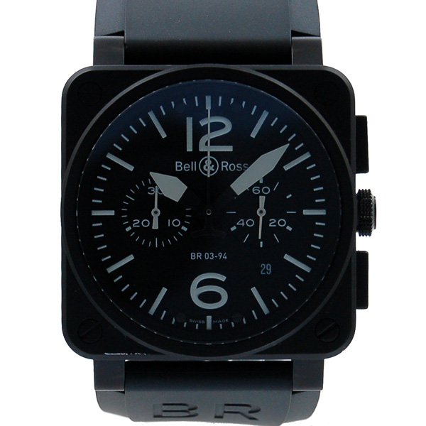 ベル＆ロス　BELL＆ROSS　BR03-94　クロノグラフ　SS　42mm　ブラック　USED　中古