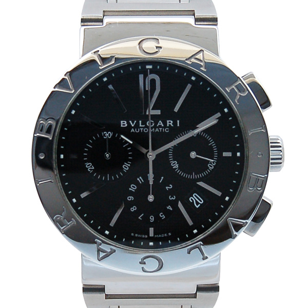 ブルガリ　BVLGARI　ブルガリブルガリ　クロノグラフ　BB42BSSDCH　42mm　ブラック　自動巻　USED　中古