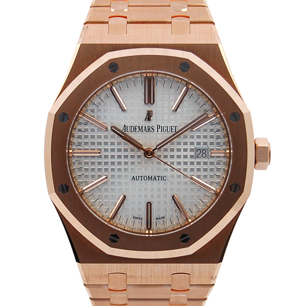 オーデマ・ピゲ　AUDEMARS PIGUET　ロイヤルオーク　15400OR.OO.1220OR.02　ピンクゴールド　シルバー　未使用品