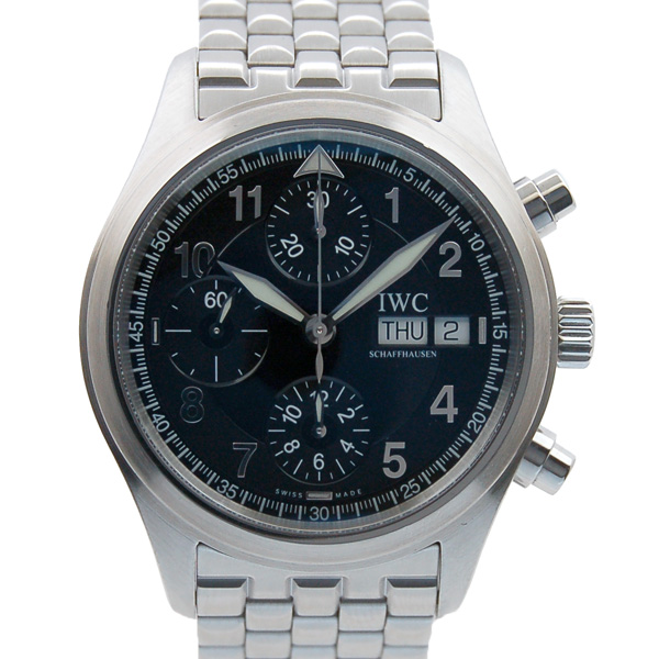 IWC　スピットファイア　クロノグラフ　IW370618　自動巻　SS　39mm　USED　中古