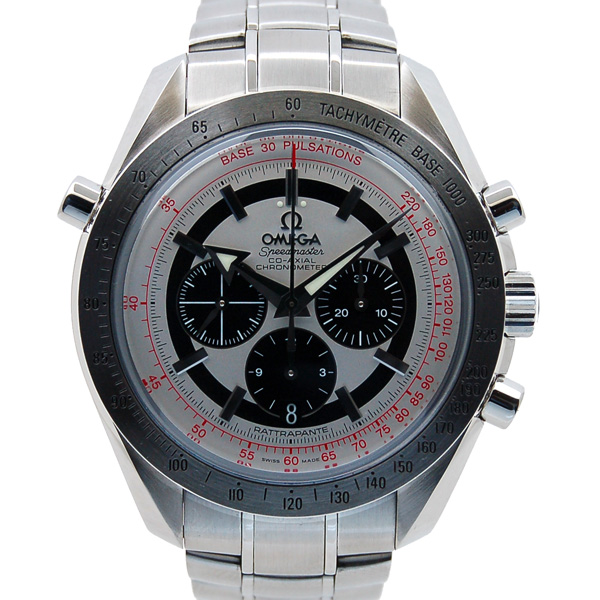 オメガ　OMEGA　スピードマスター　ブロードアロー　ラトラパンテ　コーアクシャル　3582.31　SS　44mm　シルバー　USED　中古