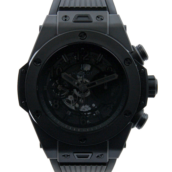 ウブロ　HUBLOT　ビッグバン　ウニコ　オールブラック　411.CI.1110.RX　世界1000本限定　セラミック　USED　中古