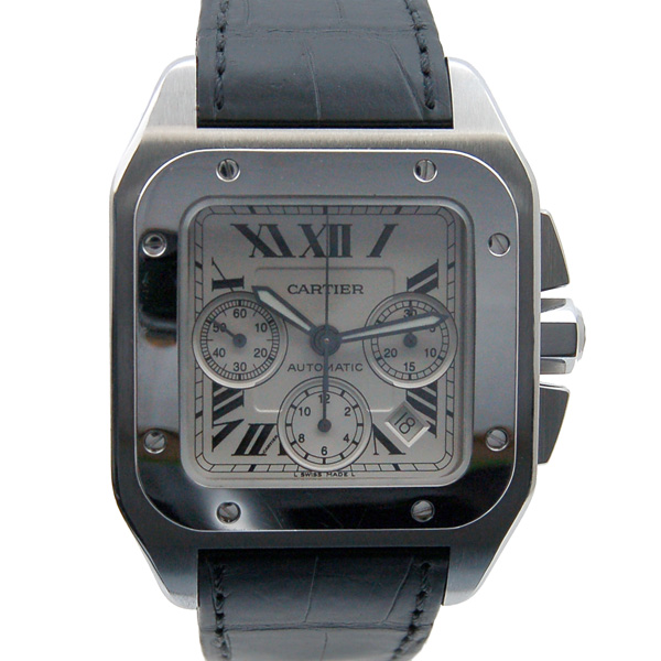 カルティエ　CARTIER　サントス100　クロノグラフ　XL　 W20090X8　 USED　中古