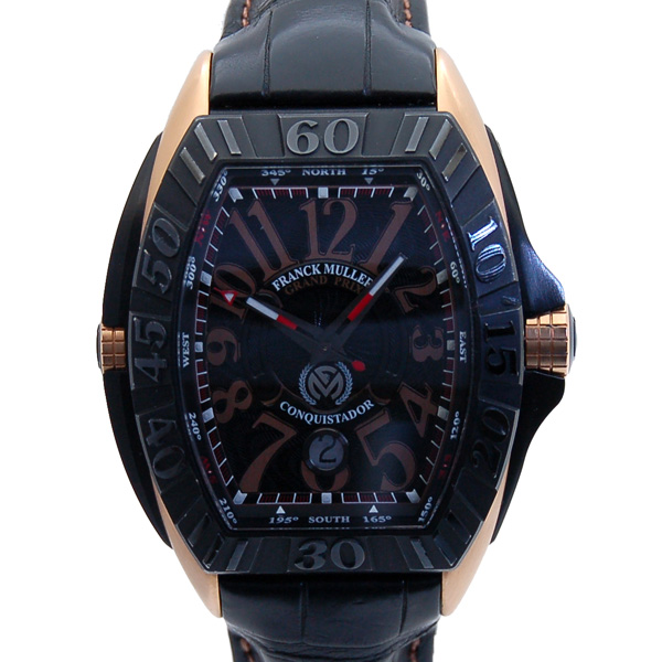 フランクミュラー　FRANCK MULLER　コンキスタドール　グランプリ　8900SC GP　ブラック　メンズ　USED　中古