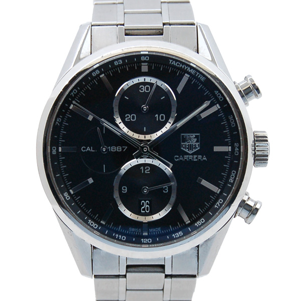 タグホイヤー　TAG HEUER　カレラクロノ　キャリバー1887　CAR2110.BA0720　41mm　SS　ブラック　自動巻　USED　中古