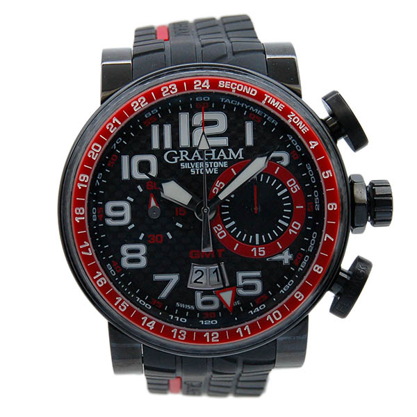 グラハム　GRAHAM　シルバーストーン　ストウ　GMT　ラバー　2BLCB.B10A　世界250本限定　未使用品