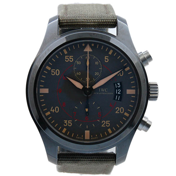 IWC　パイロットウォッチ　クロノグラフ　トップガン　ミラマー　IW388002　グレー　USED　中古