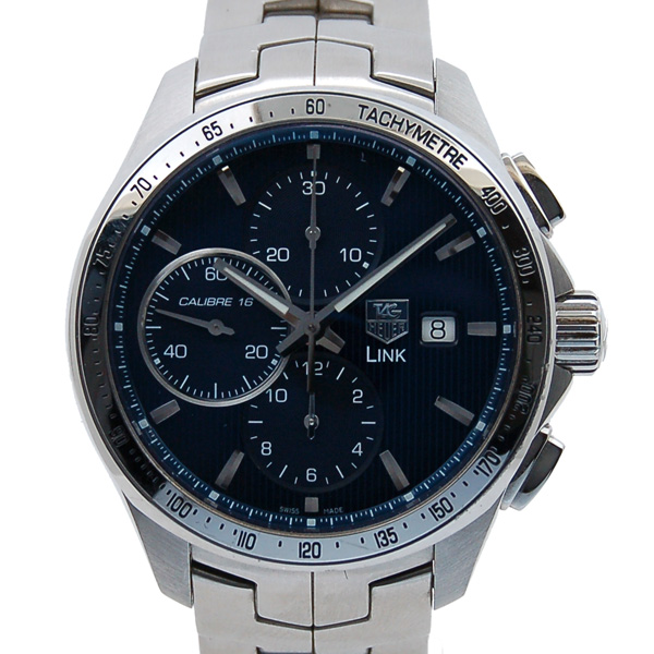 タグホイヤー　TAG HEUER　リンク　クロノグラフ　レオナルド・ディカプリオ　CAT2015.BA0952　ブルー　43mm　USED　中古