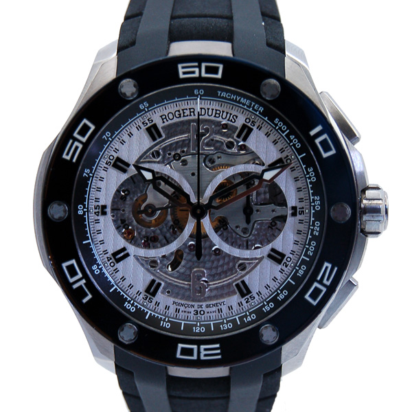 ロジェ・デュブイ　ROGER DUBUIS　パルジョン　マイクロローター　クロノグラフ　RDDBPU0004　USED　中古