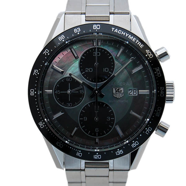 タグホイヤー　TAG HEUER　カレラ　タキメータークロノグラフ　CV201K.BA0794　ブラックシェル　600本限定　USED　中古