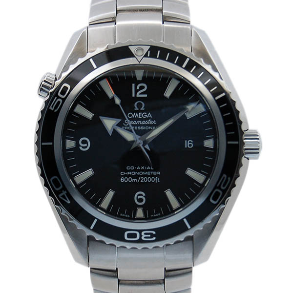 オメガ　OMEGA　シーマスター　プラネットオーシャン　2200.50　ブラック　600M防水　45.5mm　USED　中古