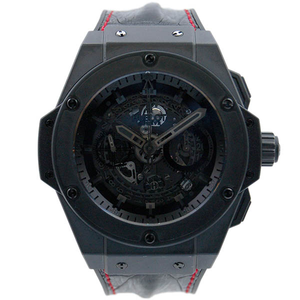 ウブロ　HUBLOT　キングパワー　ウニコ　オールブラック　701.CI.0110.RX　世界500本限定　48mm　USED　中古