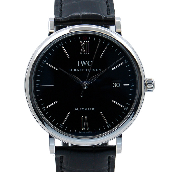 IWC　ポートフィノ　IW356502　SS　40mm　ブラック　USED　中古