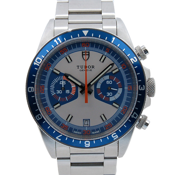 チューダー(チュードル)　TUDOR　ヘリテージ　クロノグラフ　70330B　41mm　SS　ブルー　USED　中古