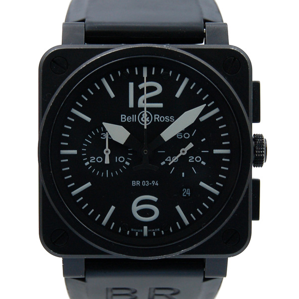 ベル＆ロス　BELL＆ROSS　BR03-94　クロノグラフ　SS　42mm　ブラック　USED　中古