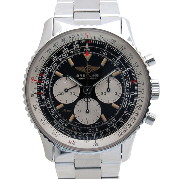 ブライトリング　BREITLING　ナビタイマー　メカニック　A11022　手巻き　ブラック　SS　41mm　USED　中古