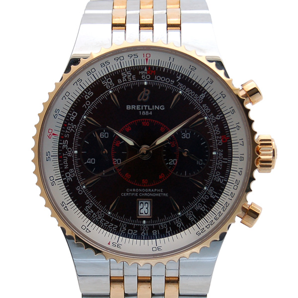 ブライトリング　BREITLING　モンブリランレジェンド　C23340　自動巻き　K18PG　ピンクゴールド　ブラウン　USED　中古