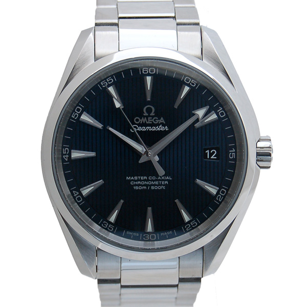 オメガ　OMEGA　シーマスター　アクアテラ　マスターコーアクシャル　231.10.42.21.03.003　ブルー　USED　中古