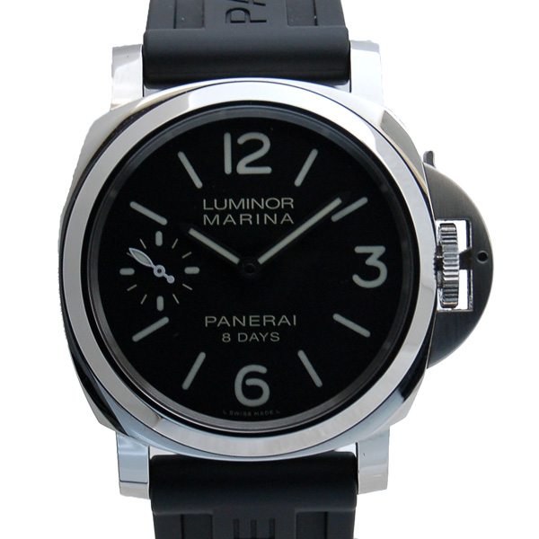 パネライ　PANERAI　ルミノールマリーナ　8デイズ　PAM00510　SS　44mm　手巻き　ブラック　R番　USED　中古