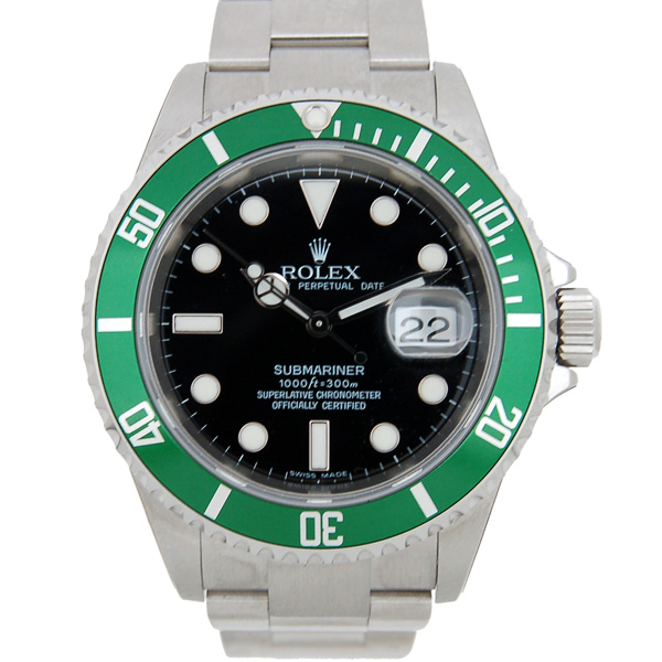 ロレックス　ROLEX　サブマリーナデイト　Ref.16610LV　グリーンベゼル　Z番　デッドストック　未使用品