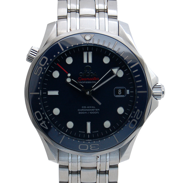 オメガ　OMEGA　シーマスター300　コーアクシャル　212.30.41.20.03.001　ブルー　41mm　USED　中古