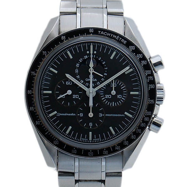 オメガ　OMEGA　スピードマスタープロフェッショナル　ムーンフェイズ　3576.50　手巻き　バックスケルトン　USED　中古