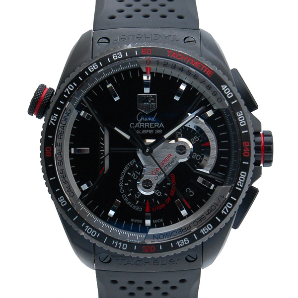 タグホイヤー　TAG HEUER　グランドカレラ　キャリバー36　RS　クロノグラフ　CAV5185.FT6020　43mm　自動巻　USED　中古