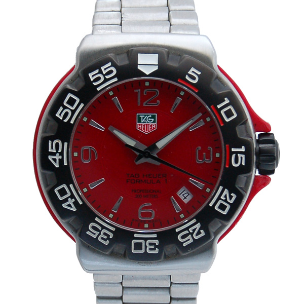 タグホイヤー　TAG HEUER　フォーミュラ1　WAC1113.BA0850　レッド　クォーツ　USED　中古