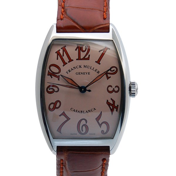 フランクミュラー　FRANCK MULLER　カサブランカ　サハラ　2852CASA　サーモンピンク　USED　中古