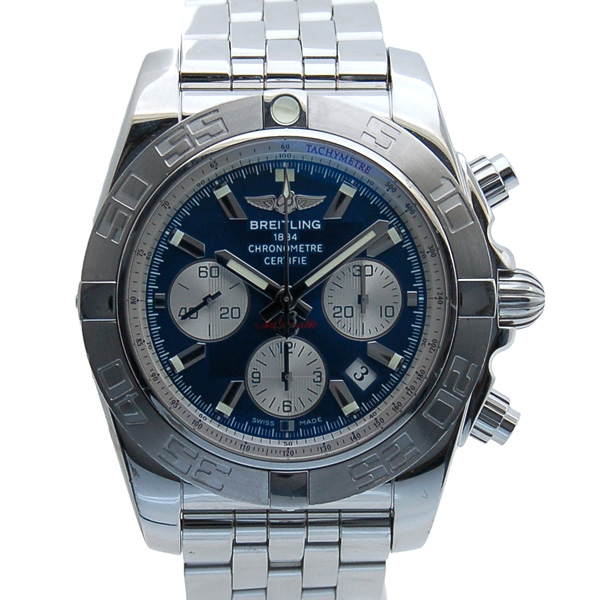 ブライトリング　BREITLING　クロノマット44　A012C88PA　ブルー　SS　43,5mm　中古　USED