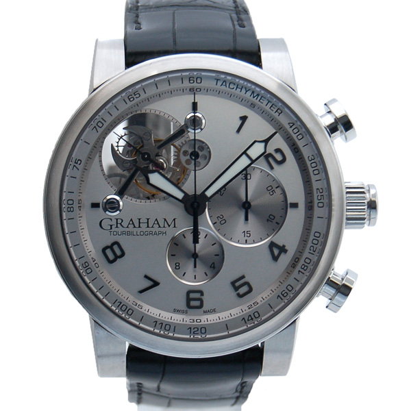 グラハム　GRAHAM　シルバーストーン　トゥールビヨン　クロノグラフ　2TSAS.W02A　世界50本限定　USED　中古