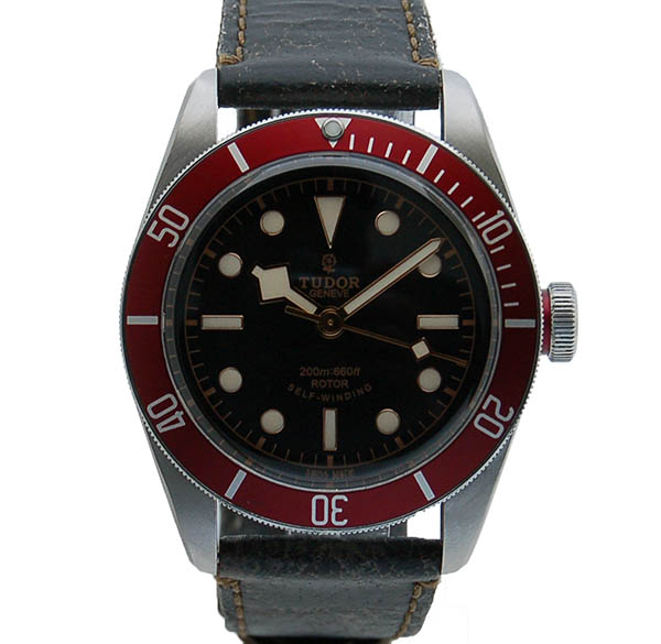 チューダー(チュードル)　TUDOR　ヘリテージ　ブラックベイ　79220R　41mm　ブラック　革ベルト　USED　中古