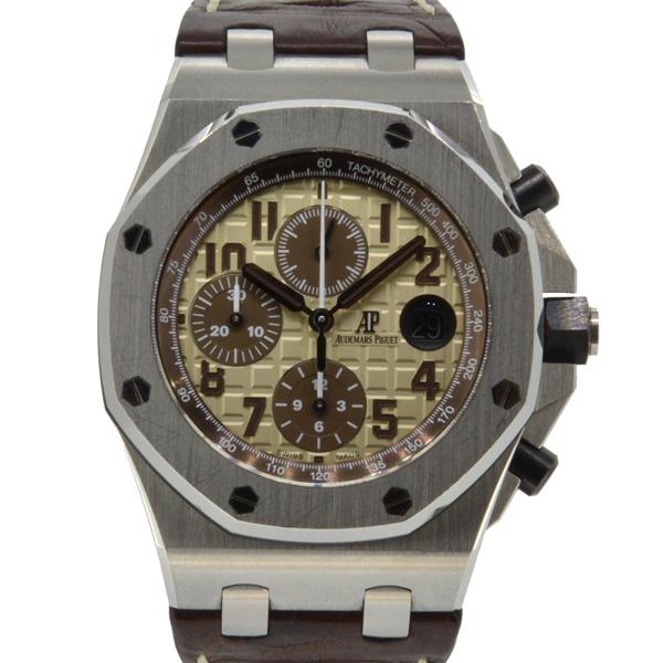 オーデマ・ピゲ　AUDEMARS PIGUET　ロイヤルオーク　オフショアクロノ　26470ST.OO.A801CR.01　革ベルト　USED　中古