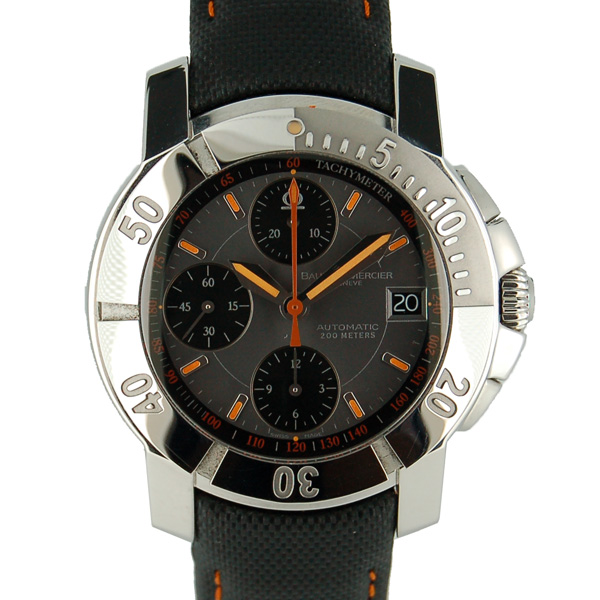ボーム＆メルシェ　BAUME&MERCIER　ケープランド　クロノグラフ　MOA08329　グレー　USED　中古