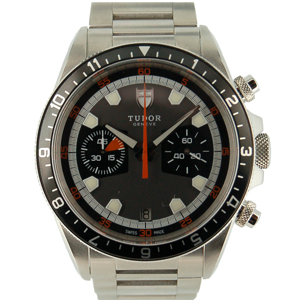 チューダー(チュードル)　TUDOR　ヘリテージクロノ　70330N　42mm　SS　自動巻　グレー　USED　中古