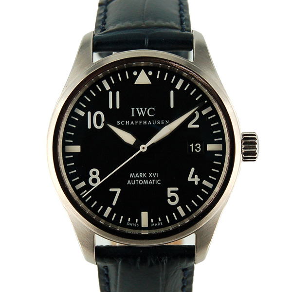IWC　マーク16　IW325501　SS　ブラック　革ベルト　自動巻　USED　中古