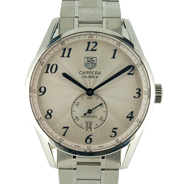 タグホイヤー　TAG HEUER　カレラ　ヘリテージ　キャリバー6　WAS2111.BA0732　SS　39mm　シルバー　自動巻　USED　中古