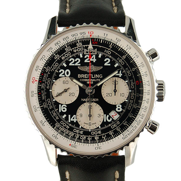 ブライトリング　BREITLING　ナビタイマーコスモノート　A020B59KBA　手巻き　ブラック　SS　革　43mm　世界限定1962本　USED  中古