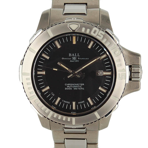 ボールウォッチ　BALL　エンジニアハイドロカーボン ディープクエスト ブラック DM3000A-SCJ-BK　チタン　USED　中古