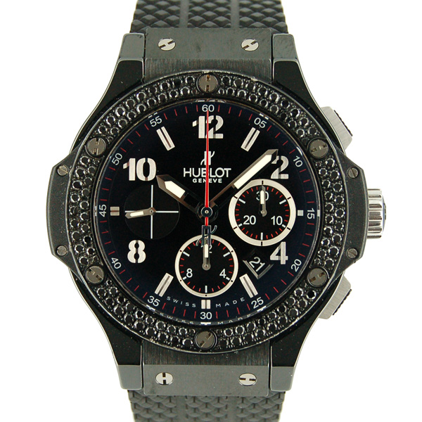ウブロ　HUBLOT　ビッグバン　ブラックマジック　301.CV.130.RX.110　ブラックダイヤ　44mm　USED　中古
