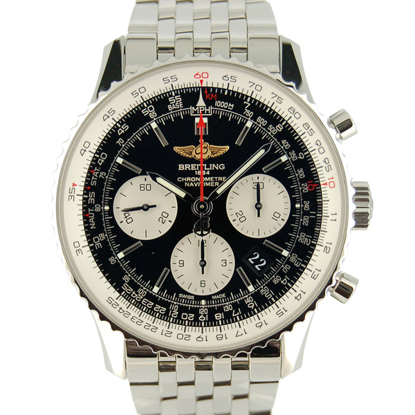 ブライトリング　BREITLING　ナビタイマー01　A022B01NP　自動巻　ブラック　SS　43mm　USED　中古