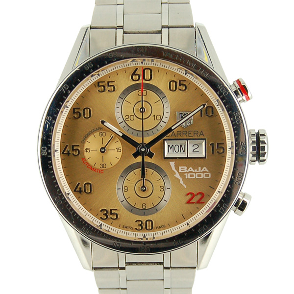 タグホイヤー　TAG HEUER　カレラ クロノグラフ　デイデイト　CV2A1H.BA0796　バハ　カリフォルニア　日本400本限定　自動巻　SS　43mm　USED　中古