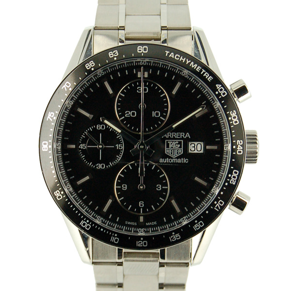 タグホイヤー　TAG HEUER　カレラレーシングスペシャル　CV201E.BA0794　SS　ブラック　USED　中古