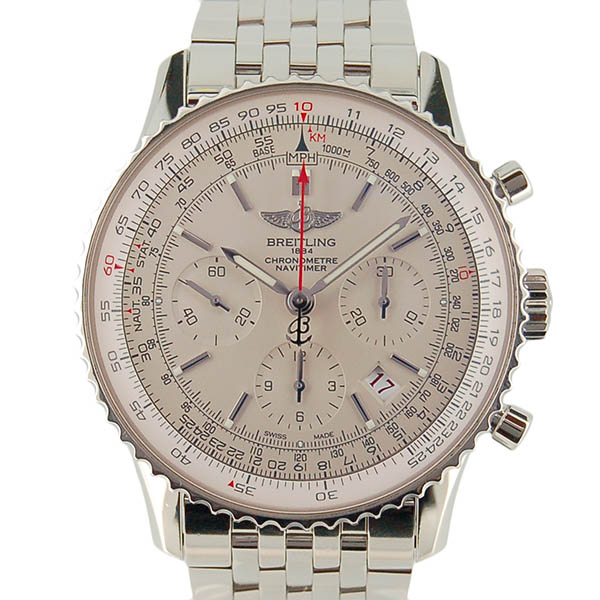 ブライトリング　BREITLING　ナビタイマー01　リミテッド S232G56NP　シルバー　世界2000本限定　USED　中古