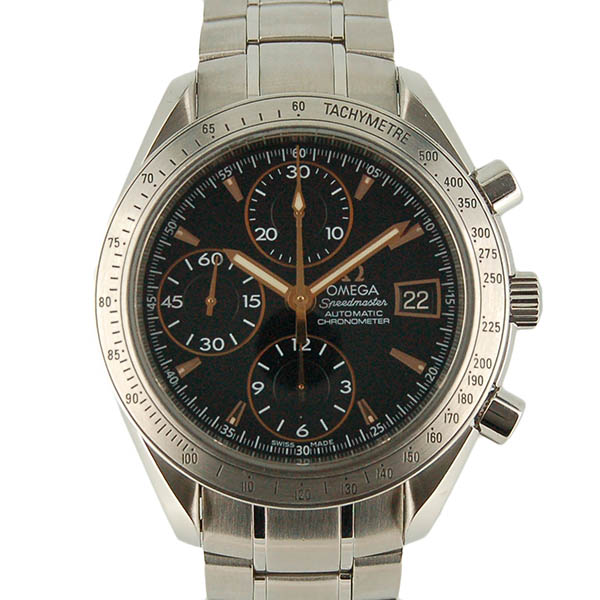 オメガ　OMEGA　スピードマスターデイト　3211.50　日本2000本限定　ブラック　SS　自動巻　USED　中古