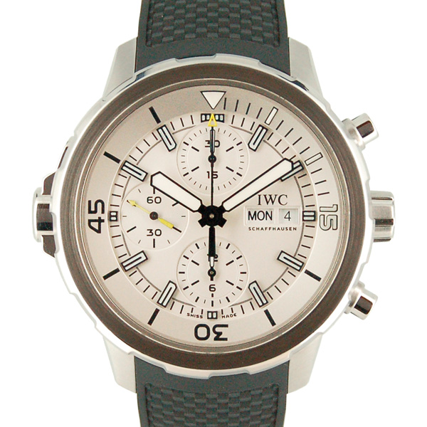 IWC　アクアタイマー　クロノグラフ　IW376801　ホワイト　ラバー　SS　44mm　USED　中古